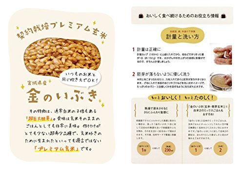 玄米食用 PREMIUM 玄米 金のいぶき 5kg_画像2