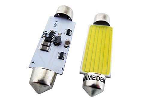 まめ電(MAMEDEN) T10×44 COB 12V 24V 対応 面発光 ルームランプ LED (1：ホワイト)_画像1