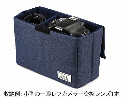 Kenko カメラバッグ Luce インナーボックス M 2.7L ミッドナイトブルー M-MBL_画像5