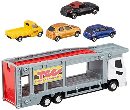 タカラトミー『 トミカギフト トミカとあそぼう!キャリアカーセット 』 ミニカー 車 おもちゃ 3歳以上 玩具安全基準合格 STマーク認証 TO_画像2