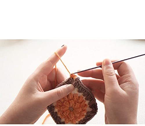 OKUSU-JP アフガン 編み針 かぎ針 11本入 カラフル レース針 編み棒 アルミ製 アルミニウムフック 編み物道具 DIY 手芸 セータ_画像7