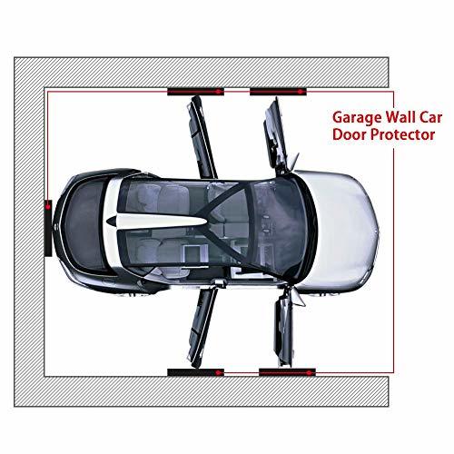 GUEQUITLEX ガレージ壁プロテクターフォーム 車のドアプロテクター 壁コーナーガード 駐車場 ガレージ壁ガード 壁エッジプロテクター 車の画像6