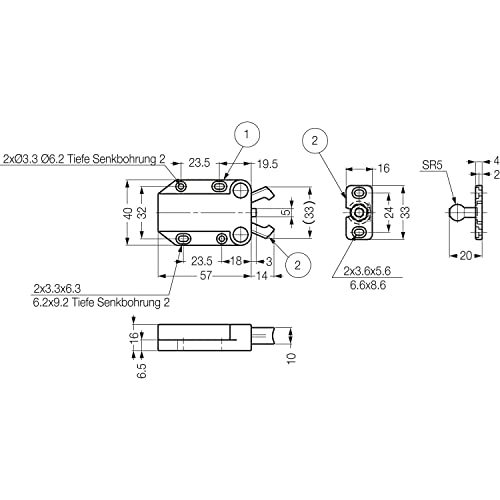 スガツネ工業 ランプ印 プッシュラッチ MC-37F MC-37F-WH ホワイト_画像4