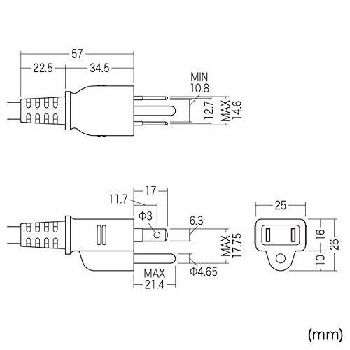 サンワサプライ ノイズフィルタタップ 3P 8個口 3P-2P変換アダプタ付き TAP-3811NFSWN_画像4