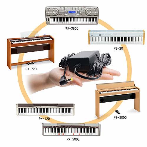 AD-12MLA AD-12JL 交換電源 Casio電子キーボード用 ACアダプター カシオ電子ピアノ 12V 1.5A_画像6