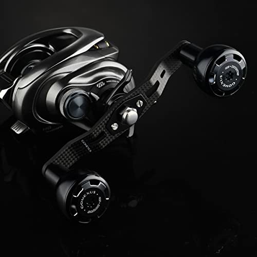 ゴメクサス FH105 リールハンドル ダイワ (Daiwa) シマノ (Shimano) ベイトリール対応 カーボン製ダブルハンドル シーボー