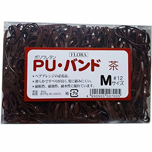 フローラ ＰＵバンド ４０ｇ ブラウン Ｍサイズ_画像1