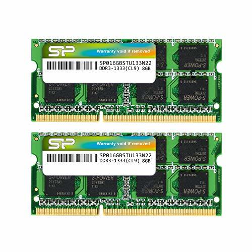 シリコンパワー ノートPC用メモリ 204Pin SO-DIMM DDR3-1333 PC3-10600 8GB×2枚組 SP016GBSTU1_画像1