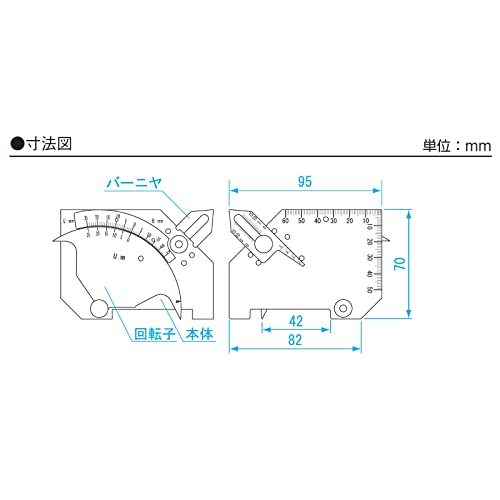 新潟精機 SK 日本製 溶接ゲージ WGU-7M_画像3