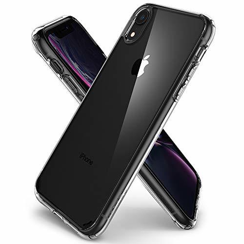 Spigen iPhone XR ケース 6.1インチ 対応 クリア 米軍MIL規格取得 耐衝撃 カメラ保護 衝撃吸収 Qi充電 ワイヤレス充電_画像8