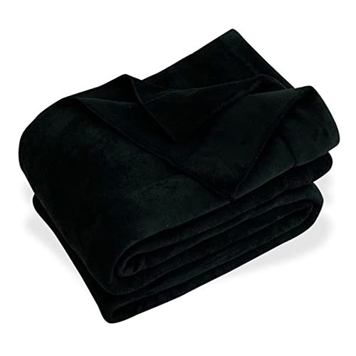 live-ru all season Kett blanket semi-double 160×200cm. water speed . microfibre ( black black )