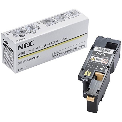 NEC PR-L5600C-16 大容量トナー イエロー(1400枚) NE-TNL5600-16J_画像1