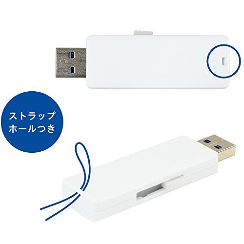 グリーンハウス USB3.0対応 USBメモリー ピコドライブ L3 16GB GH-UF3LA16G-WH_画像3