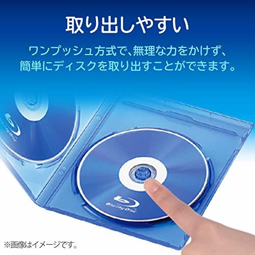  Elecom Blue-ray case standard size 2 pcs storage 10 piece set clear blue CCD-BLU210CBU