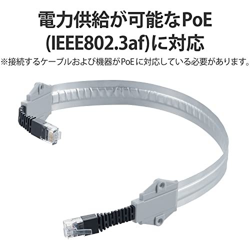 エレコム LANケーブル ルーター用 0.4m 隙間 CAT6A準拠 シルバー LD-VAPF6A/SV04_画像7