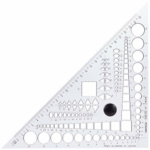 バンコ 三角定規45°テンプレートプラス_画像2