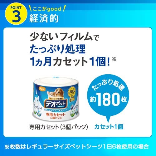 ペットリア (Petria) デオポット 消臭タイプ 専用カセット 9204 3個パック