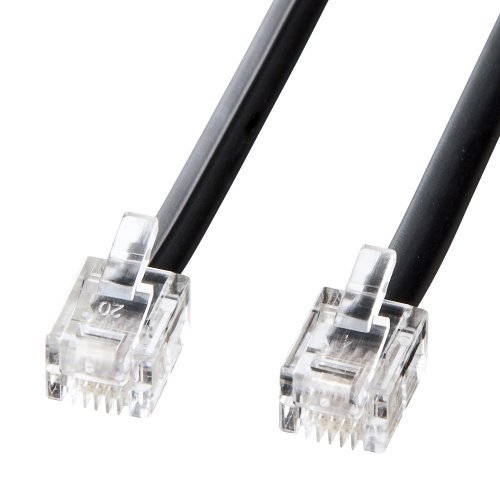  Sanwa Supply modular cable ( black ) 7m TEL-N1-7BKN2