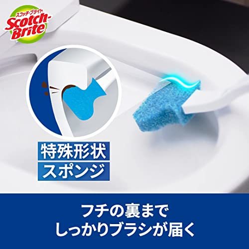 3M トイレブラシ 掃除 使い捨て フチまで 取替9個 スコッチブライト T-557-9RF_画像7