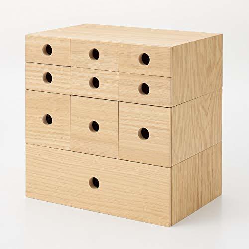  Muji Ryohin wooden small articles storage 1 step approximately width 25.2x depth 17x height 8.4cm 82603316