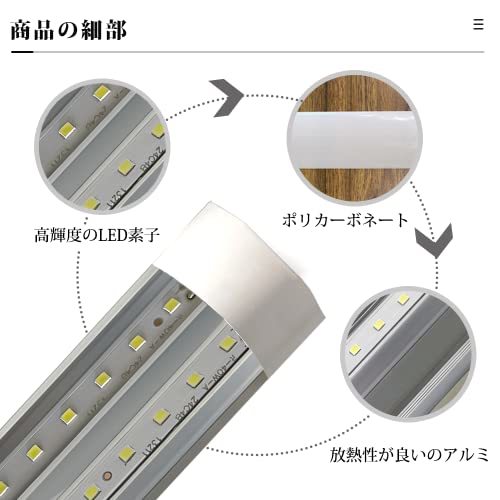 LED蛍光灯 器具一体型 20w消費電力 LED ベースライト 60cm キッチン用ライト LED 一体直管ランプ 4.5畳 明るい 薄型蛍光灯_画像2