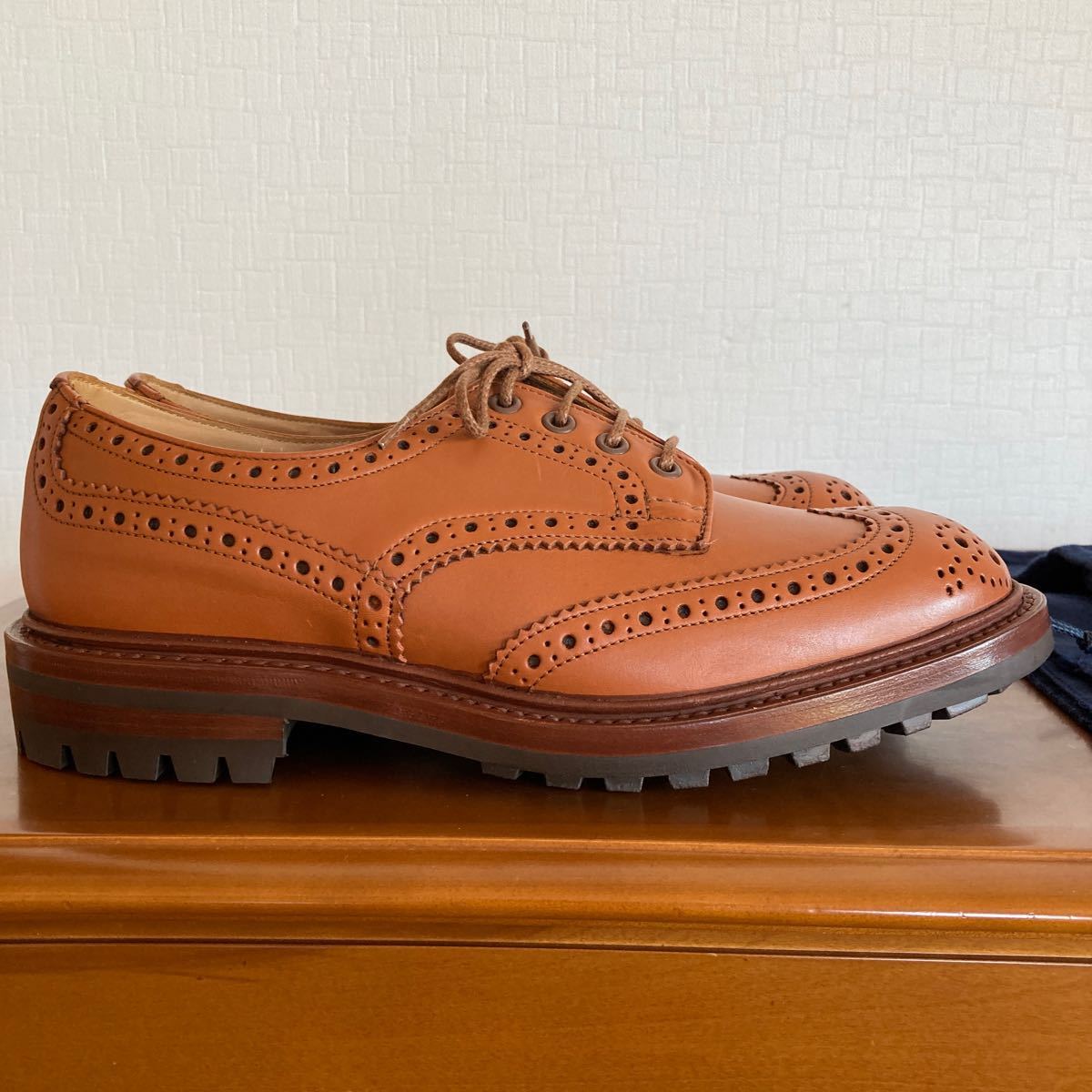 未使用品　Tricker’s KESWICK トリッカーズ　ケズウィック　C Shade シーシェイド　サイズ8 FITTING 6 コマンドソール_画像6