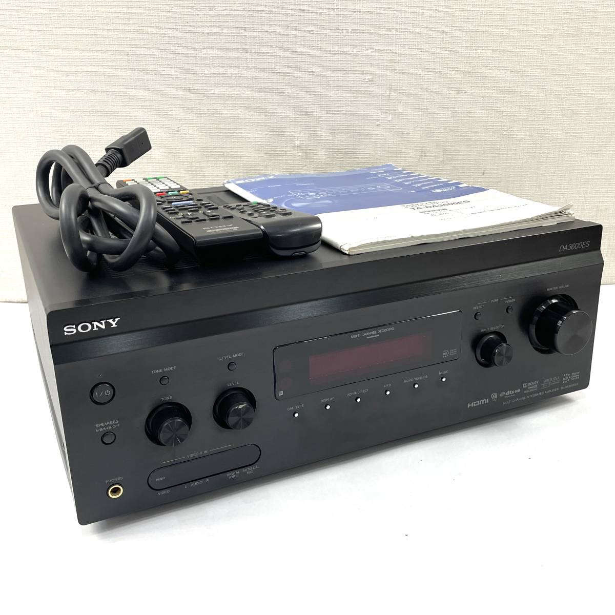 SONY AVアンプ TA-DA3600ES リモコン/説明書付き ソニー 北TO2_画像1