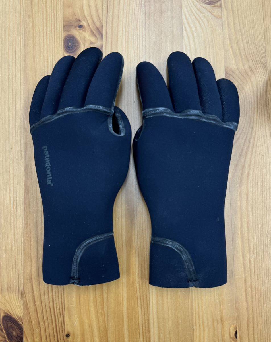 Patagonia パタゴニア R3 Wool Lined Gloves サーフグローブ　サーフィン　グローブ　黒　S_画像1