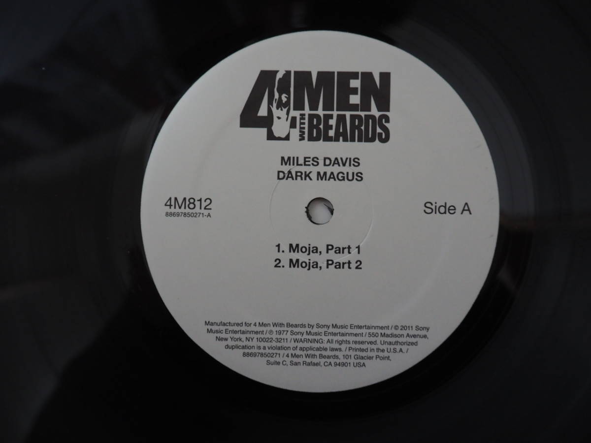 綺麗【重量盤LP】MILES DAVIS マイルス・デイヴィス / DARK MAGUS 2LP 　（4 Men With Beards製 型番：4M812 ）_画像4