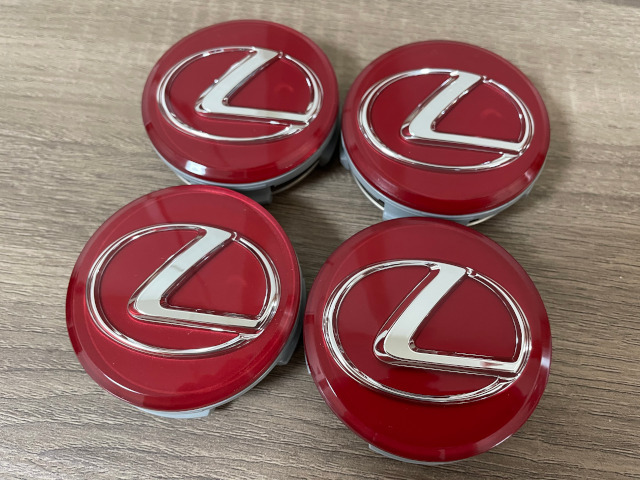 送料込み LEXUS レクサス 純正 センターキャップ 新品加工品 ラディアントレッドコントラストレイヤリング LC LS ES RC F GS IS RX NX UX_画像5