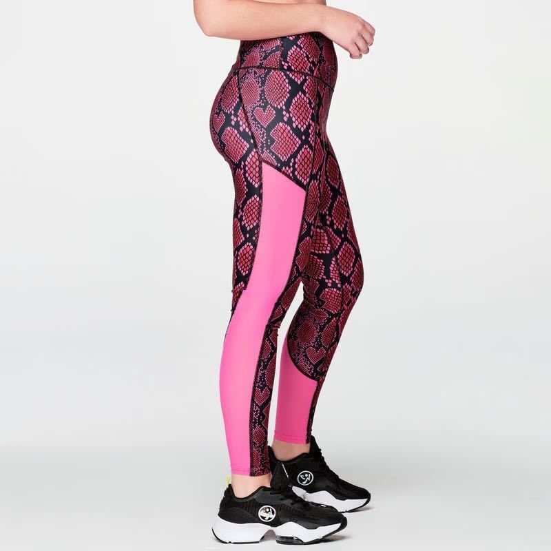 【正規品・新品】Zumba★ズンバ★Sサイズ★ Love Snakeskin High Waisted Ancle Leggings_画像2