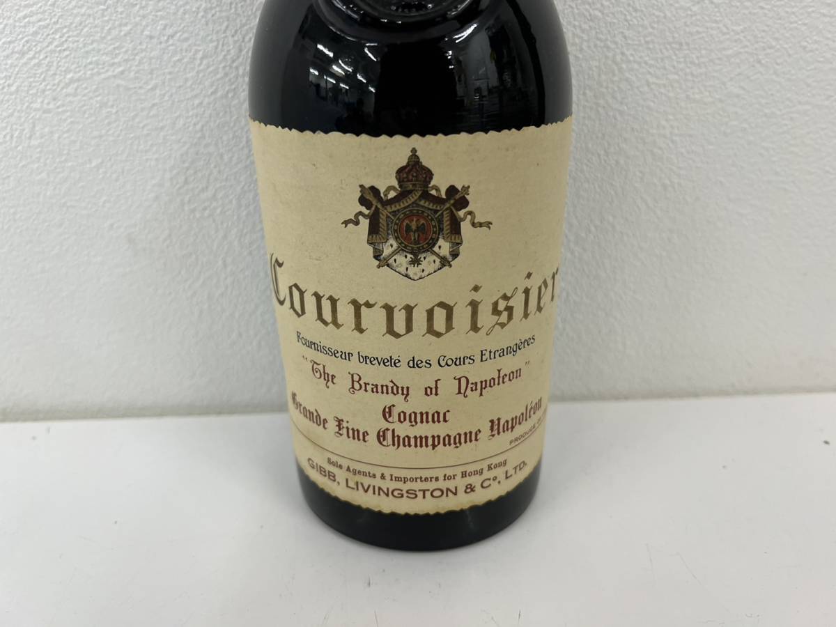 【希少/未開封】古酒 Courvoisier クルボアジェ ナポレオン 旧ラベル 赤キャップ _画像2