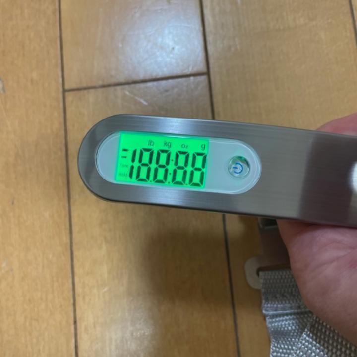 デジタルスケール はかり 計量 50kg ラゲッジチェッカー 旅行 釣り_画像6