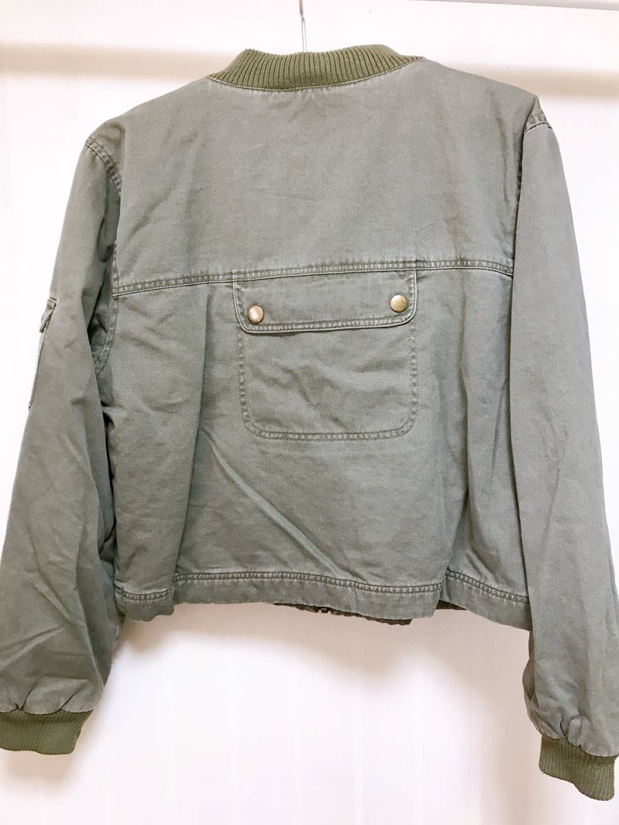 アバクロンビー/ABERCROMBIE&FITCH CO.☆レディースジャケット MA1風☆USED品_画像2