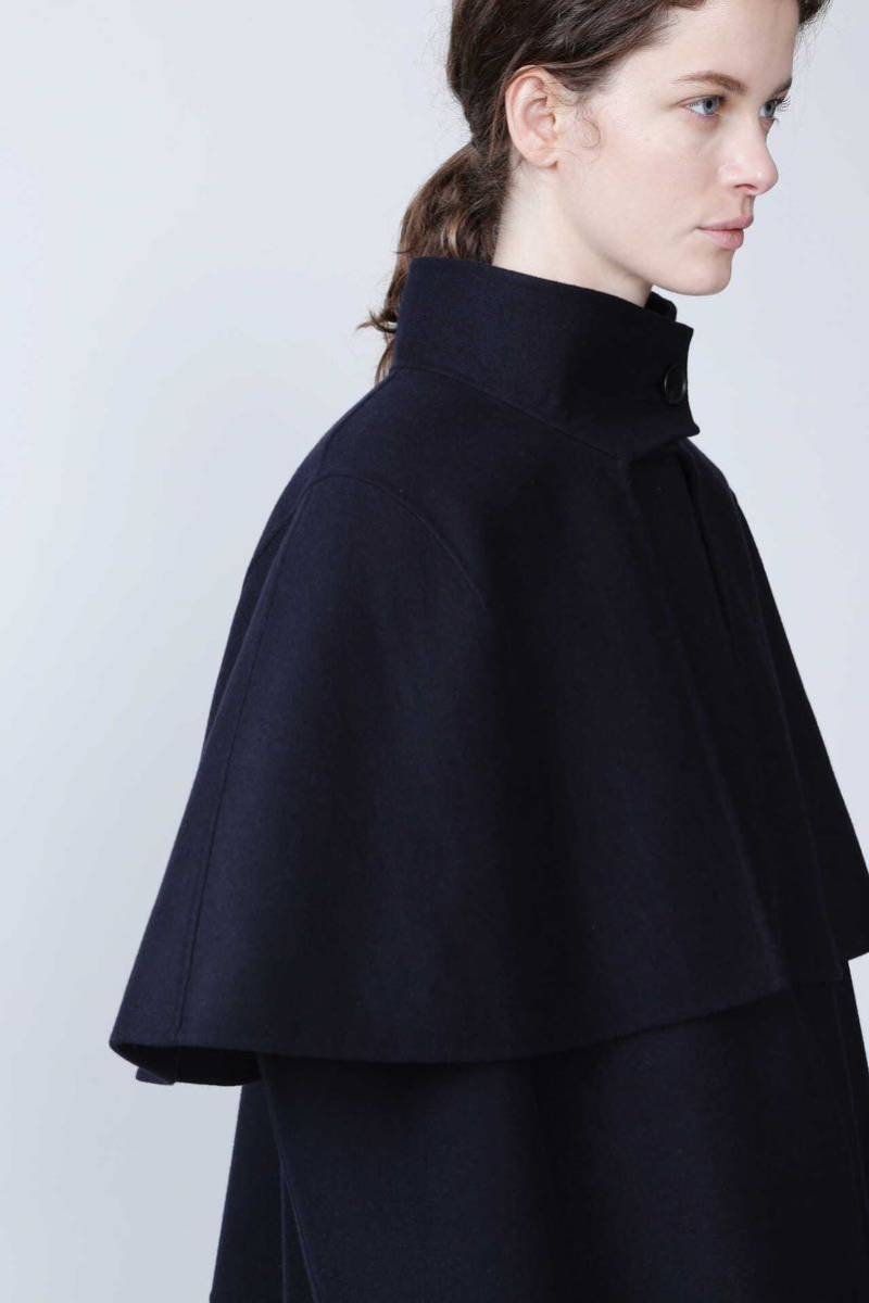 [ beautiful goods ]ADORE Adore light li bar cape poncho jacket coat wool neibi36
