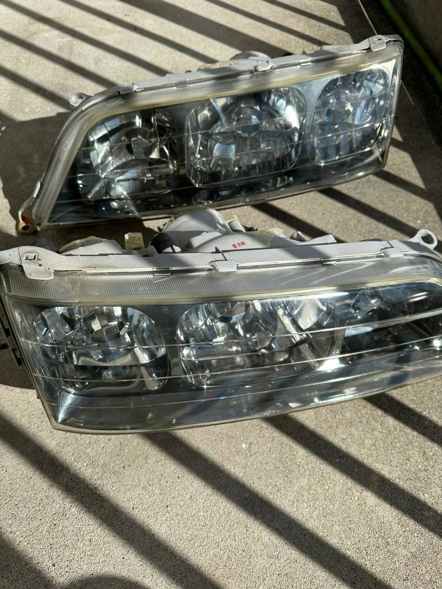 中古美品　Jzx100 マーク2 トヨタ　ツアラーV H11 後期　ヘッドライト純正　HID 右左セット Toyota Mark II JZX100 Headlight_画像1