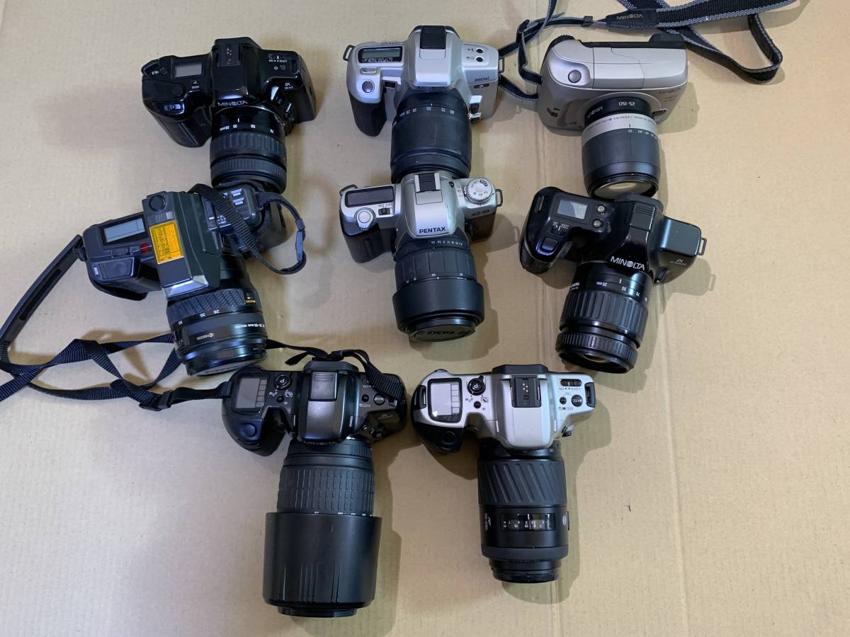 MINOLTA α 3xi/360si/3700i/303si/PENTAX MZ50/等 大量 カメラ レンズ まとめて ジャンク セット まとめ (264)_画像2