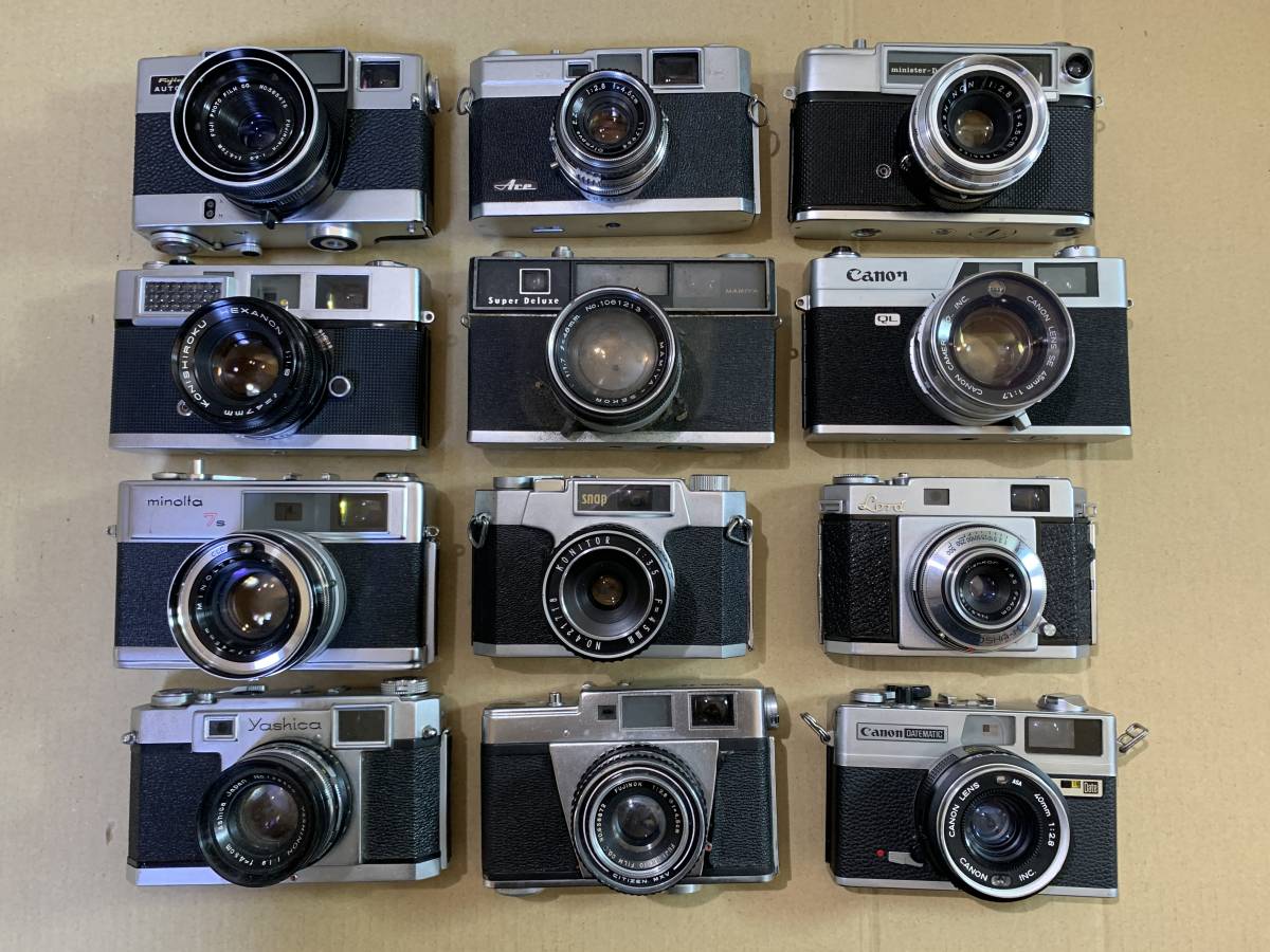 【12個】FUJICA 35/KONICA SIII/YASHICA/OLYMPUS/MAMIYA/Canon/レンジファインダーカメラ 大量 まとめて ジャンク セット まとめ (270)_画像1