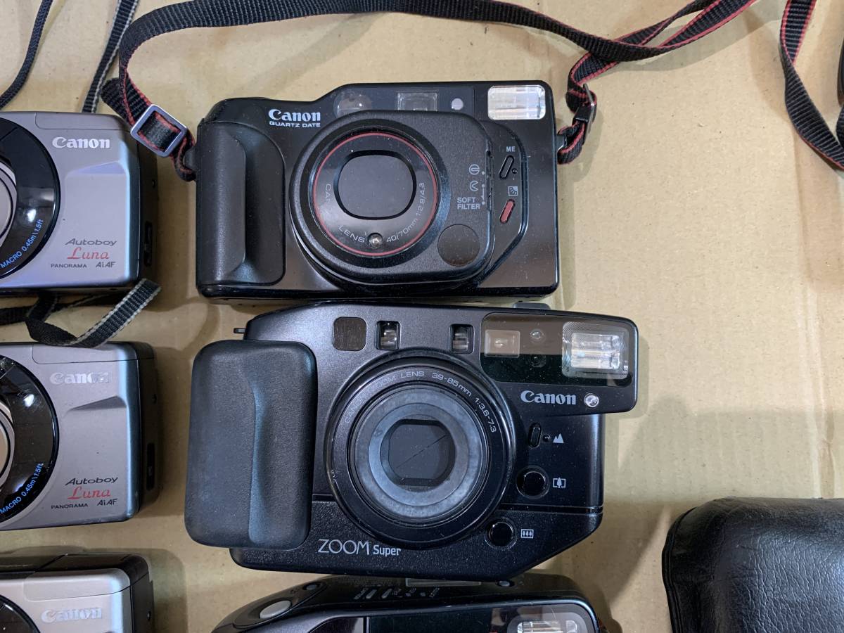 【13個】キャノン Canon Autoboy SII/S/WT28/Luna XL/他 大量 カメラ まとめて ジャンク セット まとめ (271)_画像4