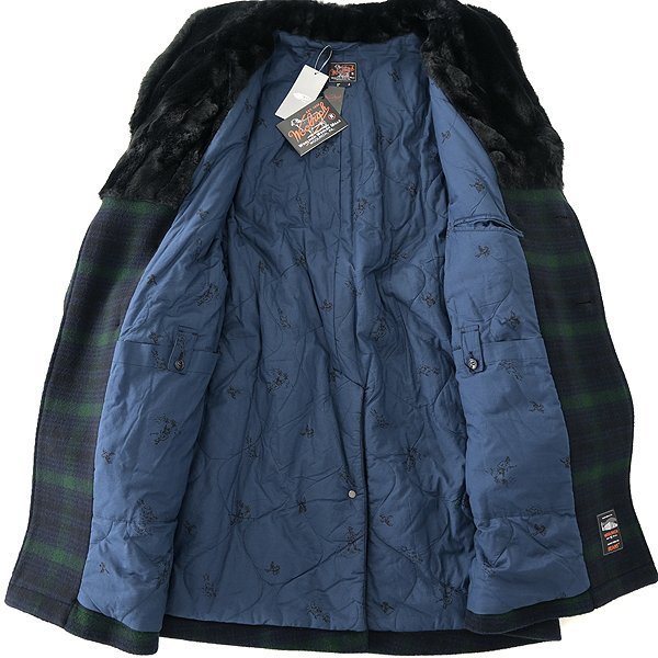 訳有 13.7万 ウールリッチ × ビームス 中綿 ウール BIG GAME ハンティング コート M 【J54759】 WOOLRICH BEAMS PLUS MACKINAW マッキーノ_画像4