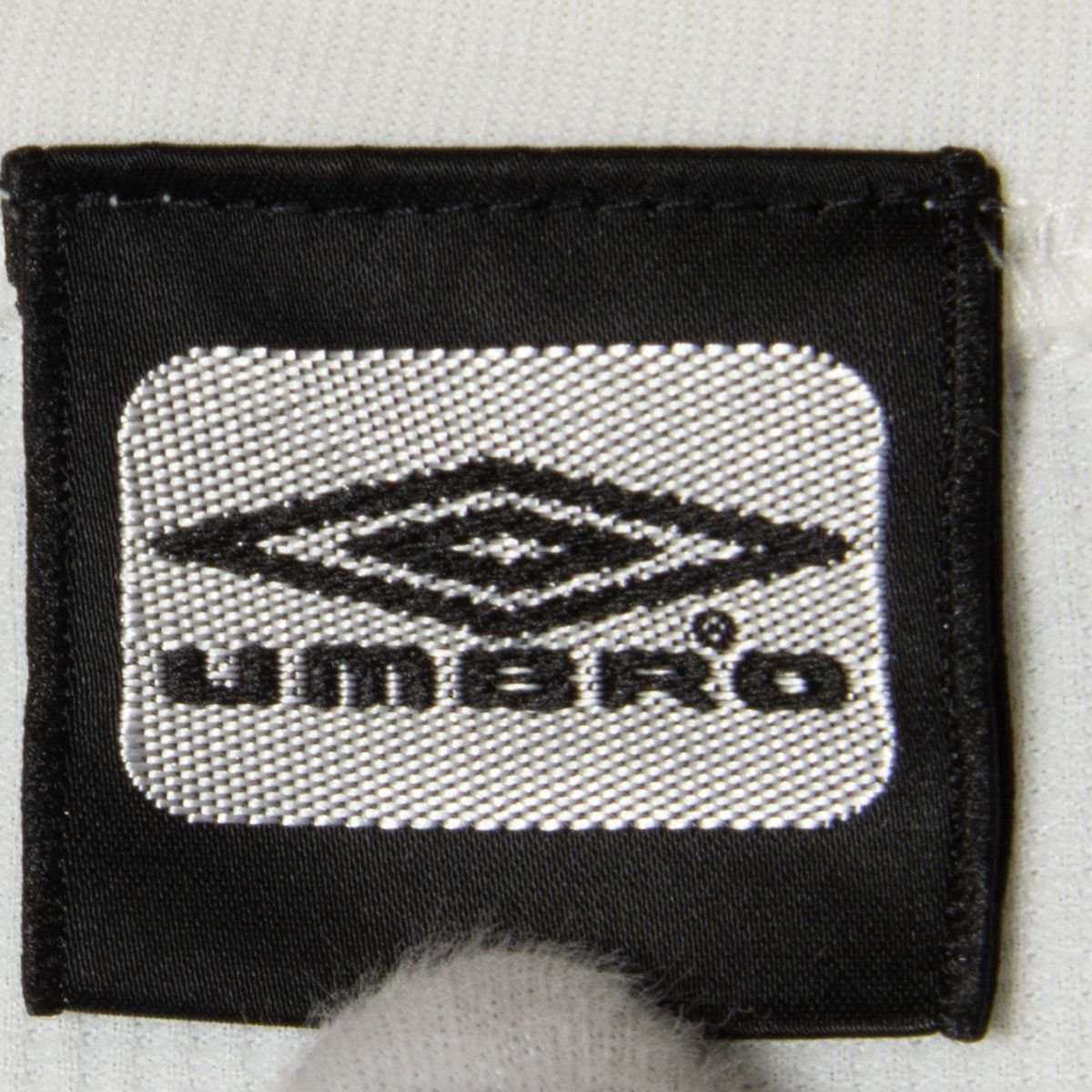 UMBRO アンブロ サイズO ポリエステル 長袖 プルオーバー スタンドカラー ロゴプリント サッカー ウェア メンズ トップス メッシュ 古着_画像9