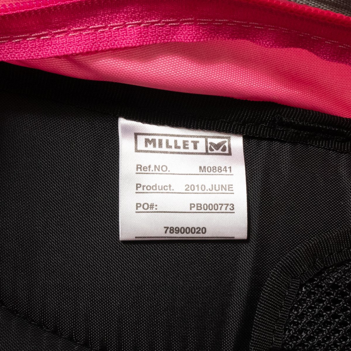 MILLET ミレー M08841 MARCHE 20 バックパック リュックサック ピンク グレー ブラック ナイロン レディース アウトドア カジュアル bag 鞄_画像9