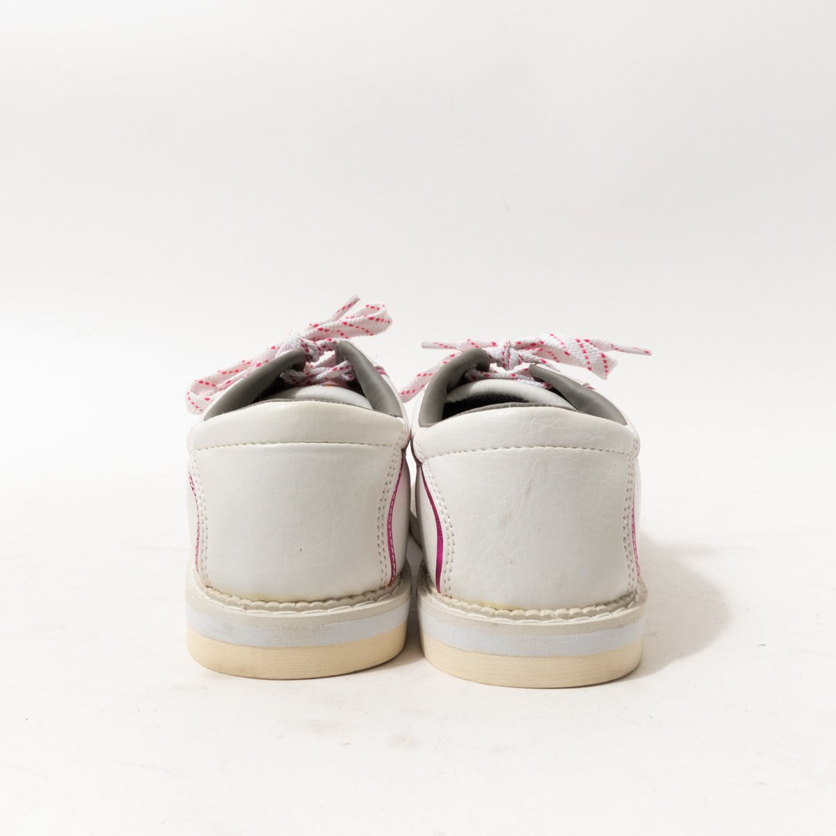 HI-SP высокий спорт боулинг обувь белый розовый 23cm кожа женский простой casual спорт салон обувь обувь 