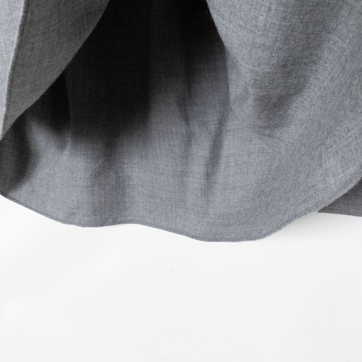 UNTITLED アンタイトル デザインシャツ 4 LL ライトグレー 灰色 レディース 婦人 キレイめ エレガント 毛100％ BA153-83001JJ ワールド_画像6