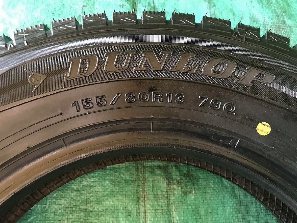 DUNLOP ダンロップ WM01 155/80R13 2019年製 冬タイヤ スタッドレスタイヤ 4本セット NA8-1 EM_画像2