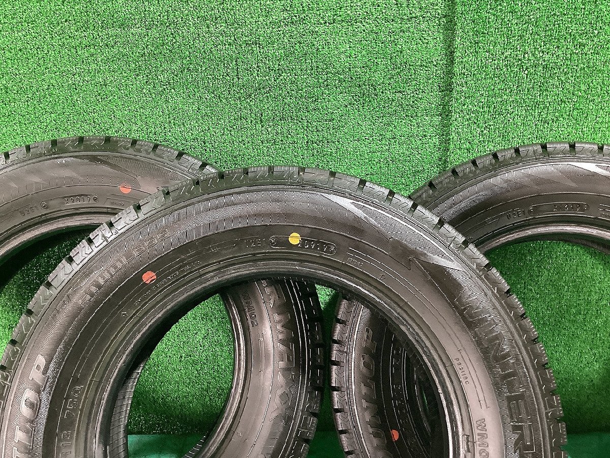 DUNLOP ダンロップ WM02 145/80R13 2019年製X3 2018年製X1 冬タイヤ スタッドレスタイヤ 4本セット A6-1 YM_画像9