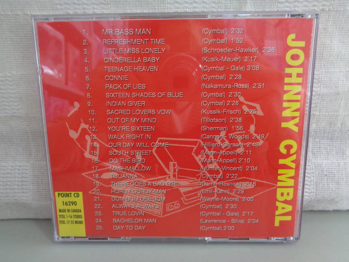 CD Johnny Cymbal／Mr.Bass Man ジョニーシンバル ミスターベースマン 輸入盤 中古品_画像2