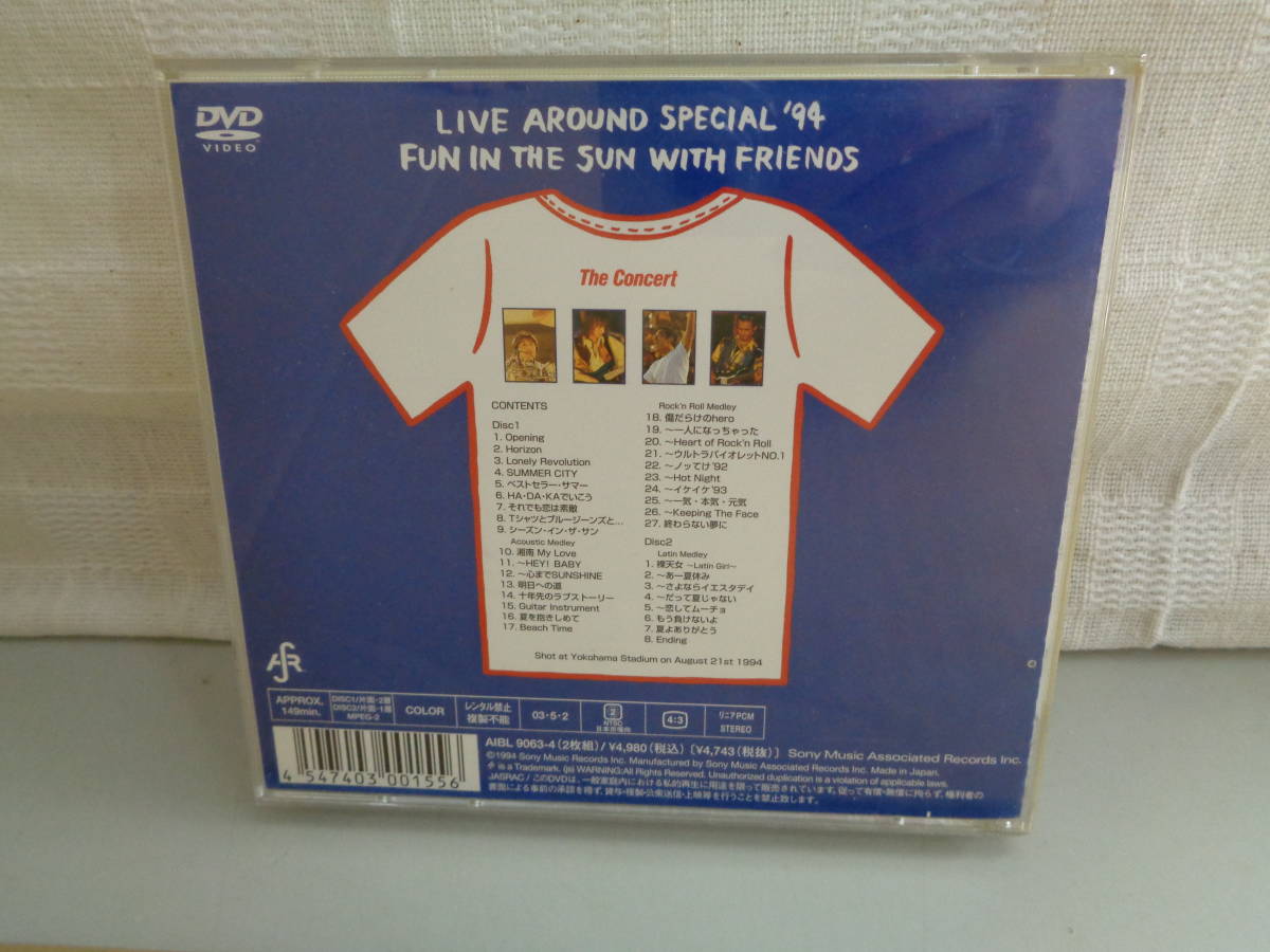 DVD LIVE AROUND SPECIAL’94 F・S・F The Concert／TUBE 中古品 即決_画像2