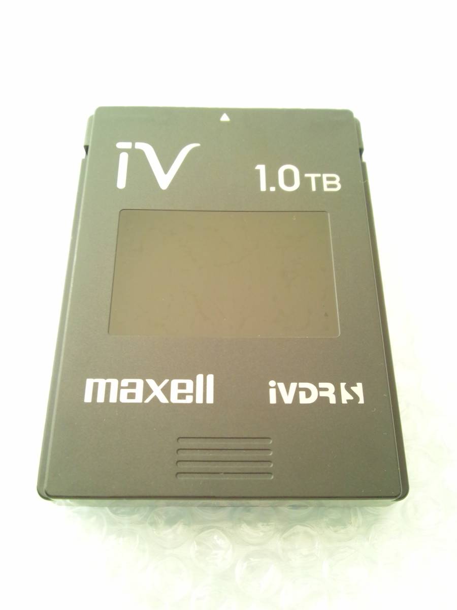 【電源投入回数16回】日立 Hitachi マクセル maxell iV iVDR-S カセット ハードディスク HDD 1.0TB(1TB/1000GB) M-VDRS1T.E MADE IN JAPANの画像1