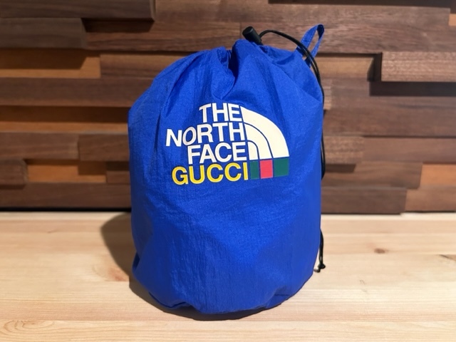 ♪送料無料★GUCCI × THE NORTH FACE★巾着★グッチ × ノースフェイス★バッグ★希少 / 非売品★青 ③★検索 パーカー レギンス adidas♪_画像1